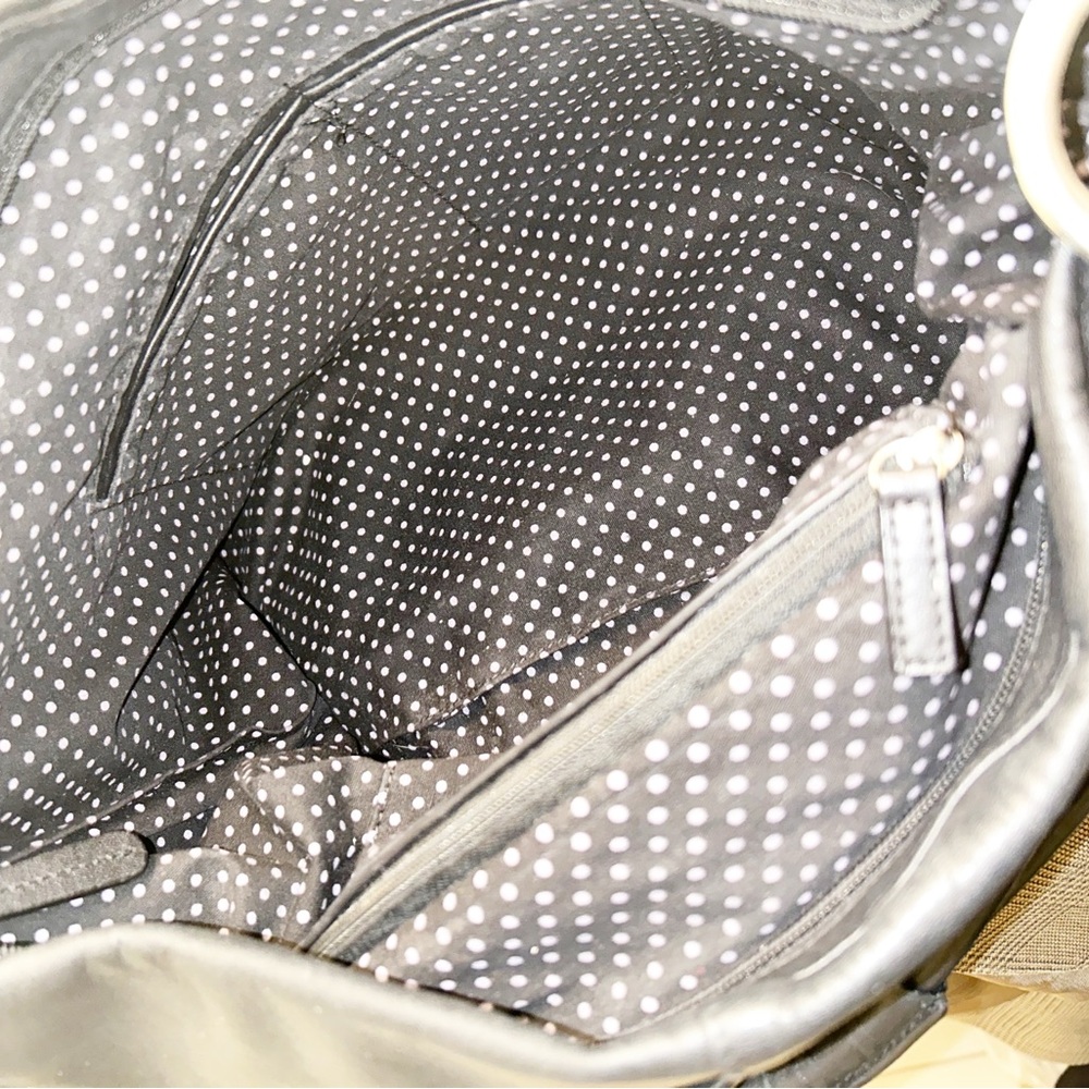 RADLEY London 🇬🇧 Leather Hobo Shoulder Tote Top Zip Closure & Silver Hardware - Picture 6 of 11